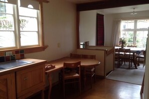 Kitchen toward dining