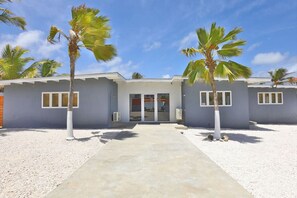Front of villa