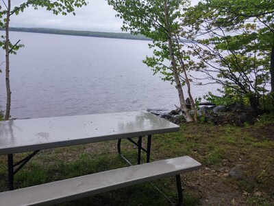 Brassua Lake Camps Tent/Small Camper site on the water 