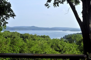 View of Lake Tenkiller from the back deck.