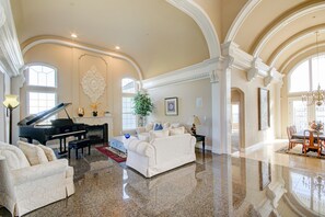 Foyer, Living room, Formal dining room