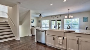 View from Kitchen to the Living Room