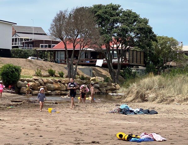 Beachfront with direct beach access