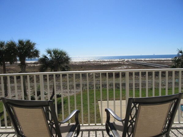 balcony view of beach