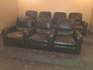 Theater Room with 108" Screen!