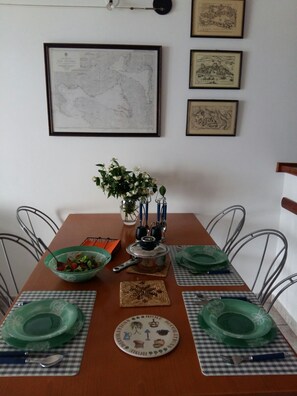 Inside dining area