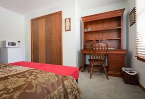 Desk and bookshelves for working