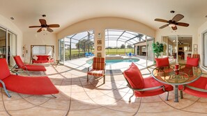 Enclosed porch area