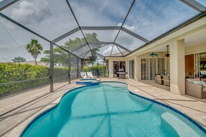 Vacation rental with northern pool exposure