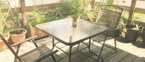 Private Patio with retractable awning :)