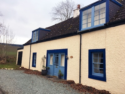 3 bedroom South Facing Stone Built Cottage In 1/2 acre gardens near Jedburgh 