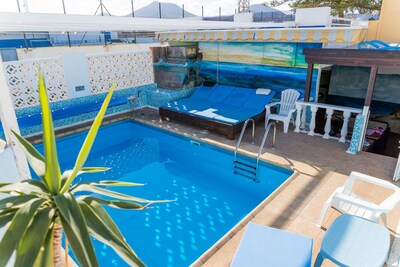 Original and great Villa 2 minutes from the beach. Ideal for children and large groups