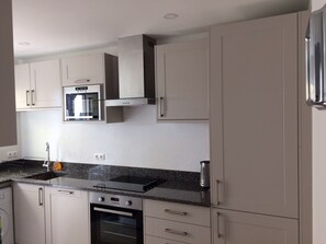 Well equipped kitchen with washing machine 