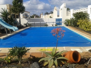 Pool with Cover on