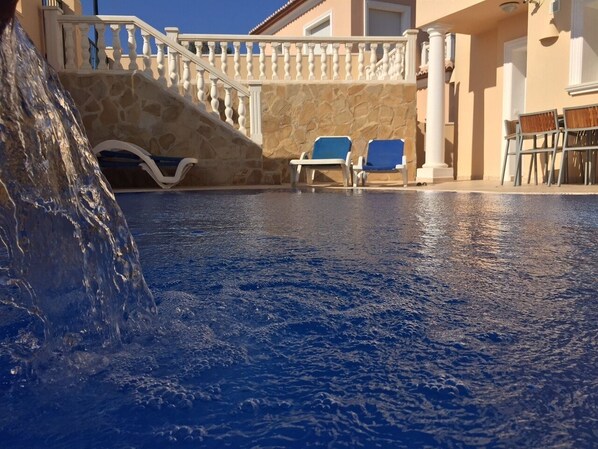 Villa Pool and Water Feature