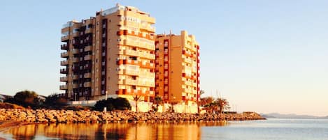 View of the apartment from the beach!