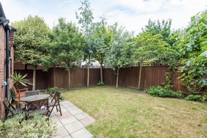 The garden is quite large and enclosed.  It backs on to neighbouring gardens 