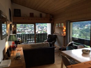 Living area with Double Aspect views.