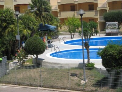 Alghero Lido beach front home with pool