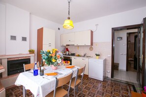 Kitchen and dining area