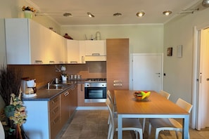 Kitchen and dining area