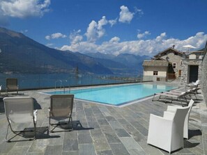 Sunbathing at the pool