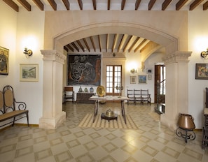 Reception room with traditional Mallorcan decor