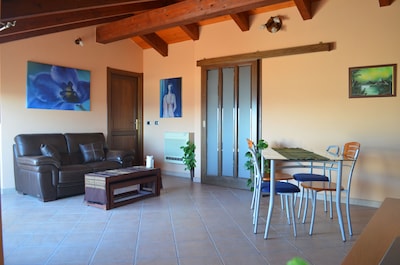 Penthouse Garibaldi facing the sea with Wi-Fi and satellite channels