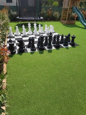 Giant outdoor chess set to challenge your mind and body