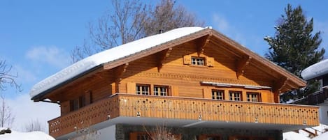 View of the Chalet at winter season