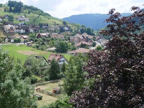 Ferienwohnung, 75qm, Balkon, 2 Schlafzimmer, max. 5 Personen-Talblick auf Seebach