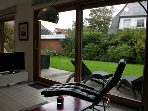 Blick auf die Terrasse
