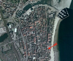 Strandlage in der Eckernförder Altstadt, Sattelienaufnahme
