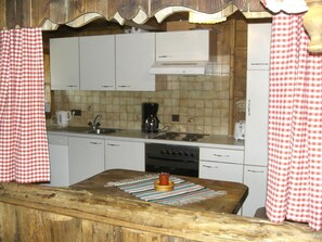 Fully-equipped kitchen on the first floor