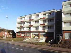 Aussenansicht des Haus Norderhoog in der Kjeirstraße 20, in Westerland