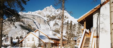 Experience Banff in the wintertime with incredible proximity to the mountains and slopes.