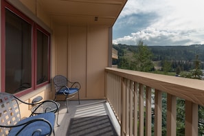 Private Balcony with Mountain Views.