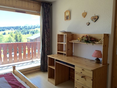 Bright apartment of 55m² full south in Les Saisies for 8 to 9 people