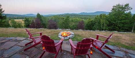 *Firepit with a view