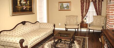 Living room, antique furniture
