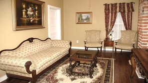 Living room, antique furniture