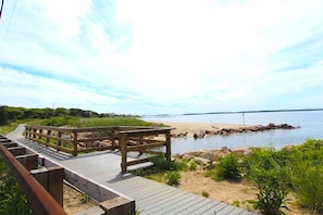 Walk along the beach or take the short stroll to Hyannis Port