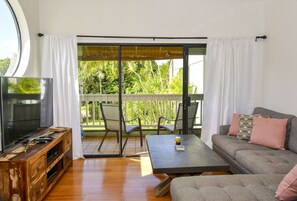 Nice garden view (peak-a-boo ocean view out kitchen window)