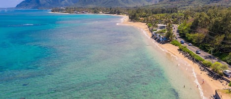 Our beachfront home is located on the most beautiful sandy coastline!