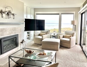 Smart TV with extendable arm. Watch TV from the kitchen.