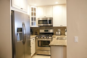 Fully stocked kitchen