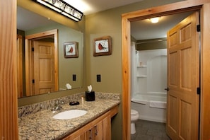 Get ready for the day ahead in the spacious bathrooms