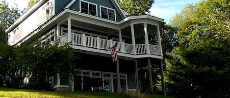 View of the house from the ocean side