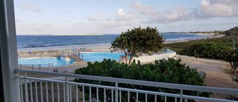 Ocean and Pool View from Balcony