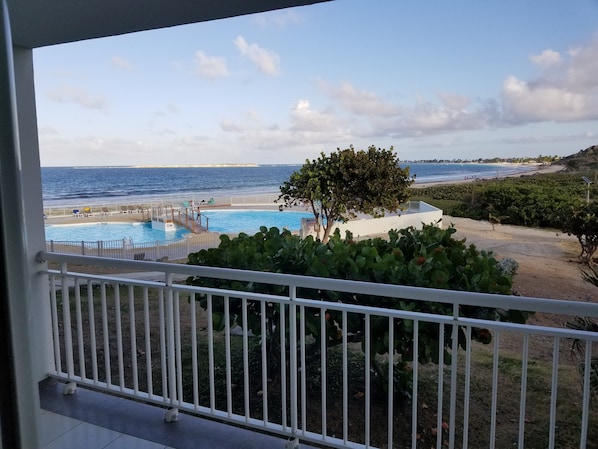 Ocean and Pool View from Balcony